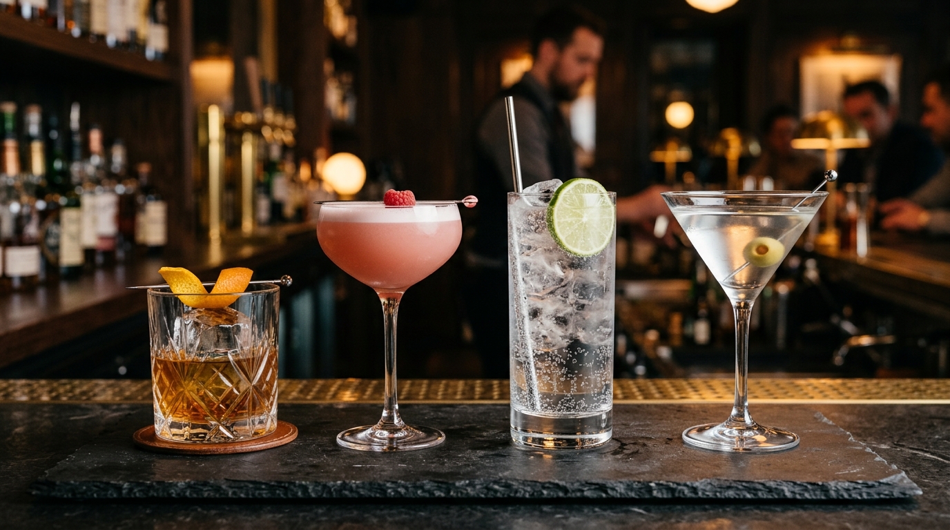 Cocktail Gläser: Tumbler, Coupe, Highball und Martiniglas im Vergleich